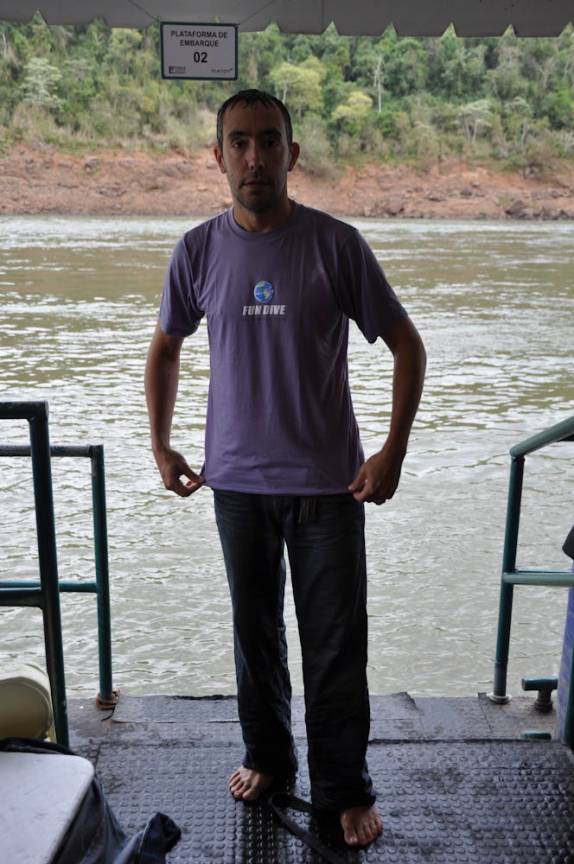 Completamente encharcado aós o Macuco Safari, no P.N do Iguaçu (Foz do Iguaçu - PR)